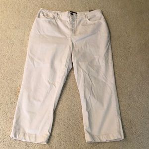 Not Your Daughters white capri Jeans